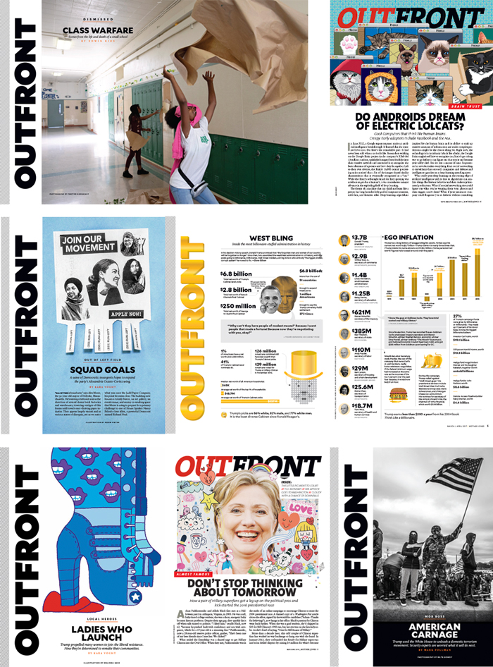 Outfront section examples